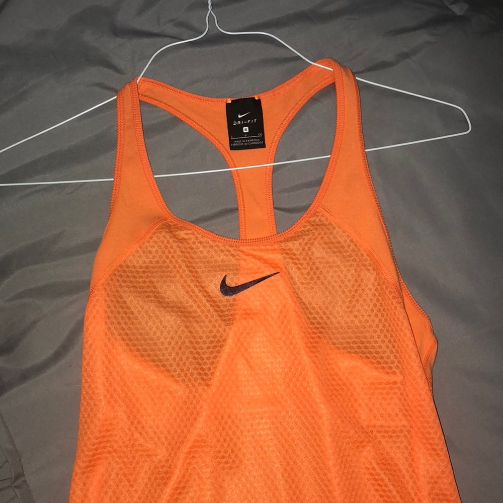 Neon Orange Nike Tank